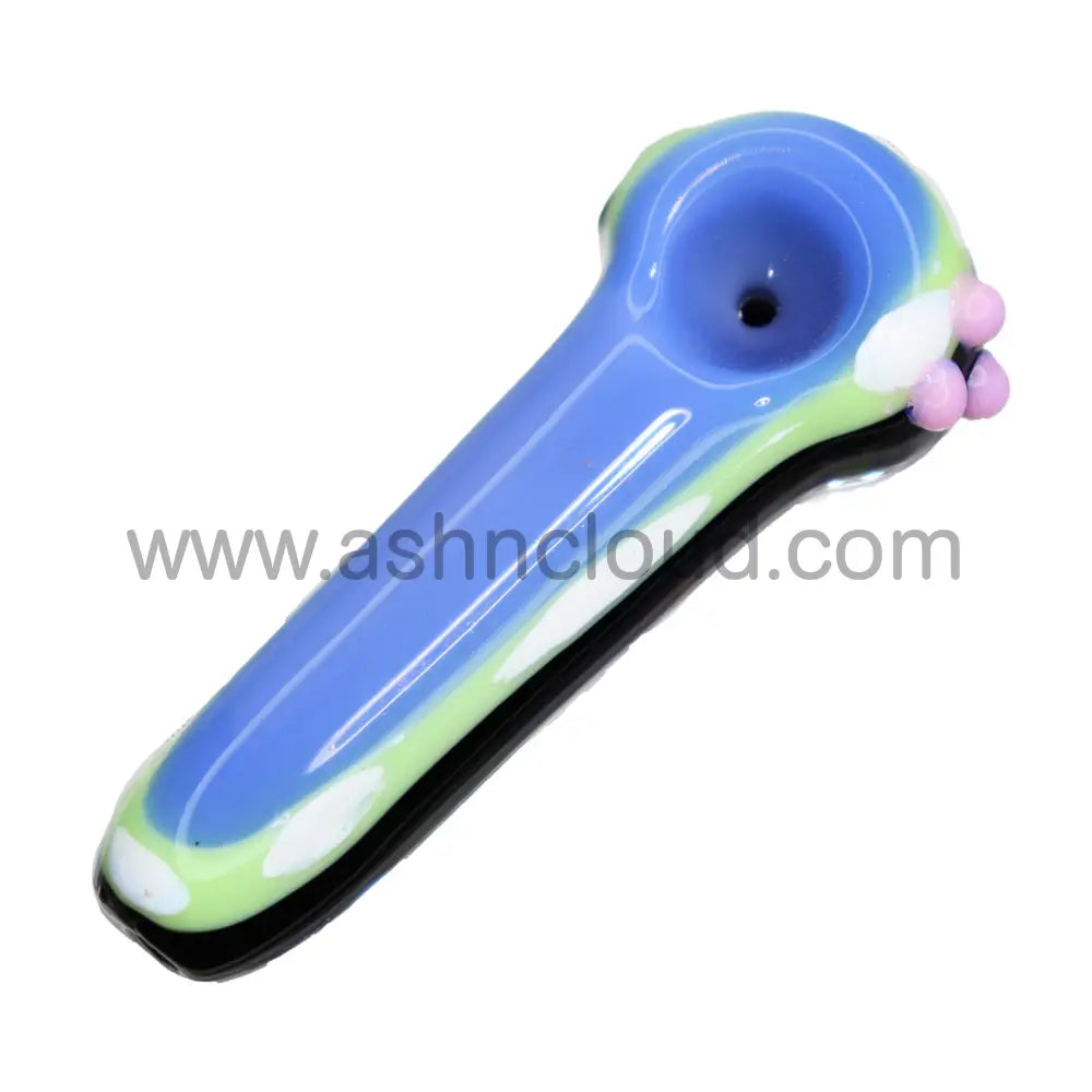 4 In - Fancy Multicolor Lightweight Mini Hand Pipe Spoon