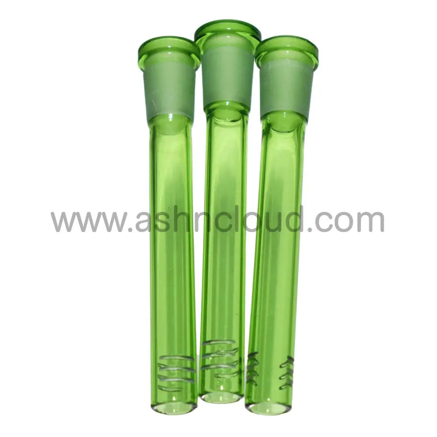 4 Inch Green Glass Downstem