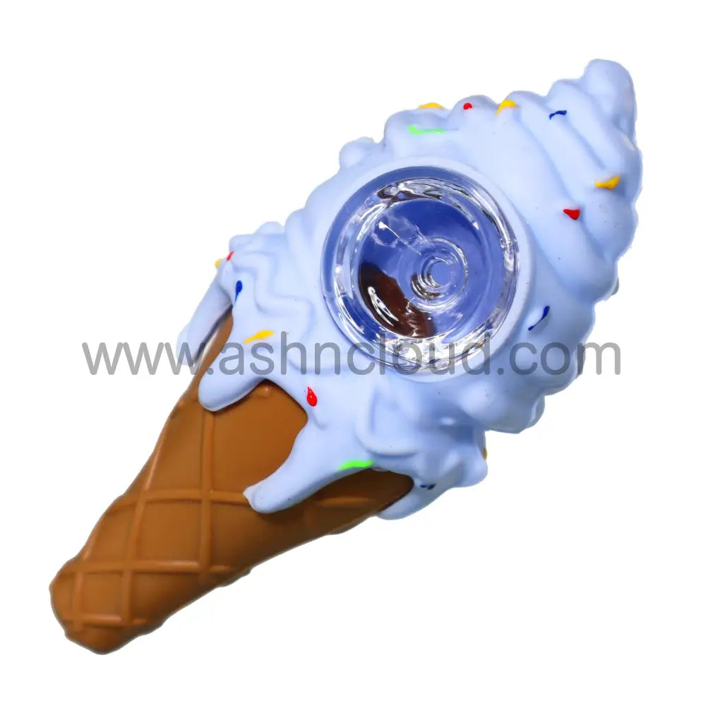 4 In - Ice Cream Baby Silicone Hand Pipe