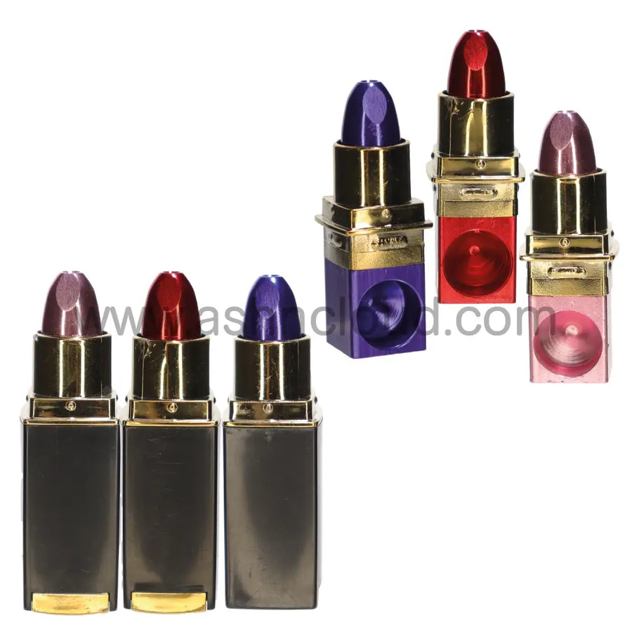 4 Inch Lipstick-Shaped Metal Smoking Pipe