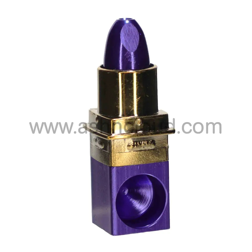 4 In - Lipstick Metal Smoking Pipe Simple