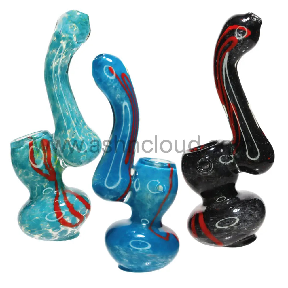 4 In - Mini Glass Bubbler Multicolor Rasta