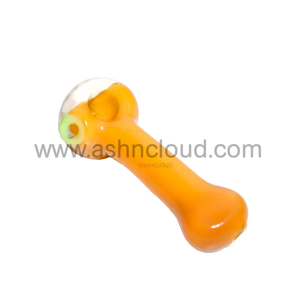 4 In - Multicolor Hand Pipe Homneycomb Head Mini Glass