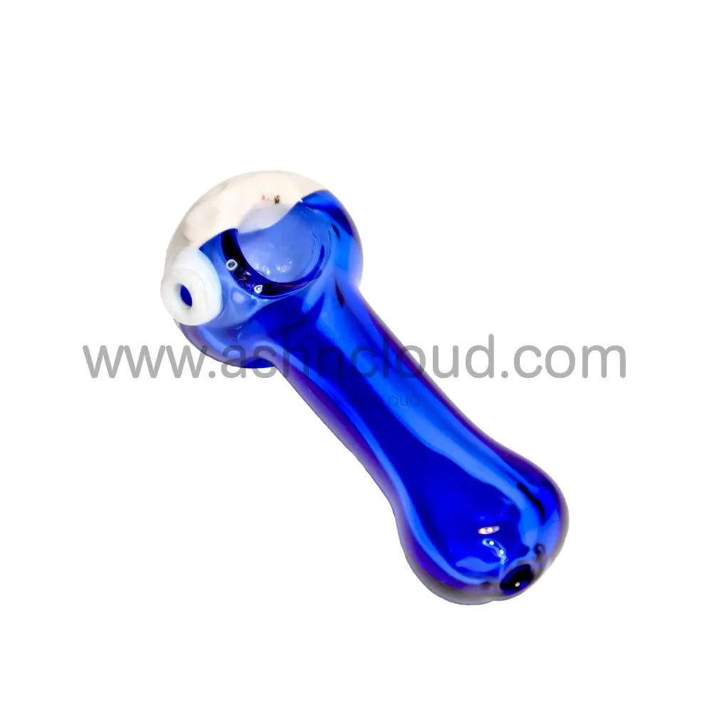 4 In - Multicolor Hand Pipe Homneycomb Head Mini Glass