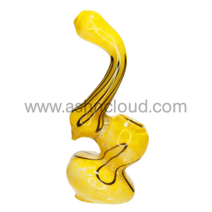 4 In - Multicolor Mini Glass Bubbler Lines Simple