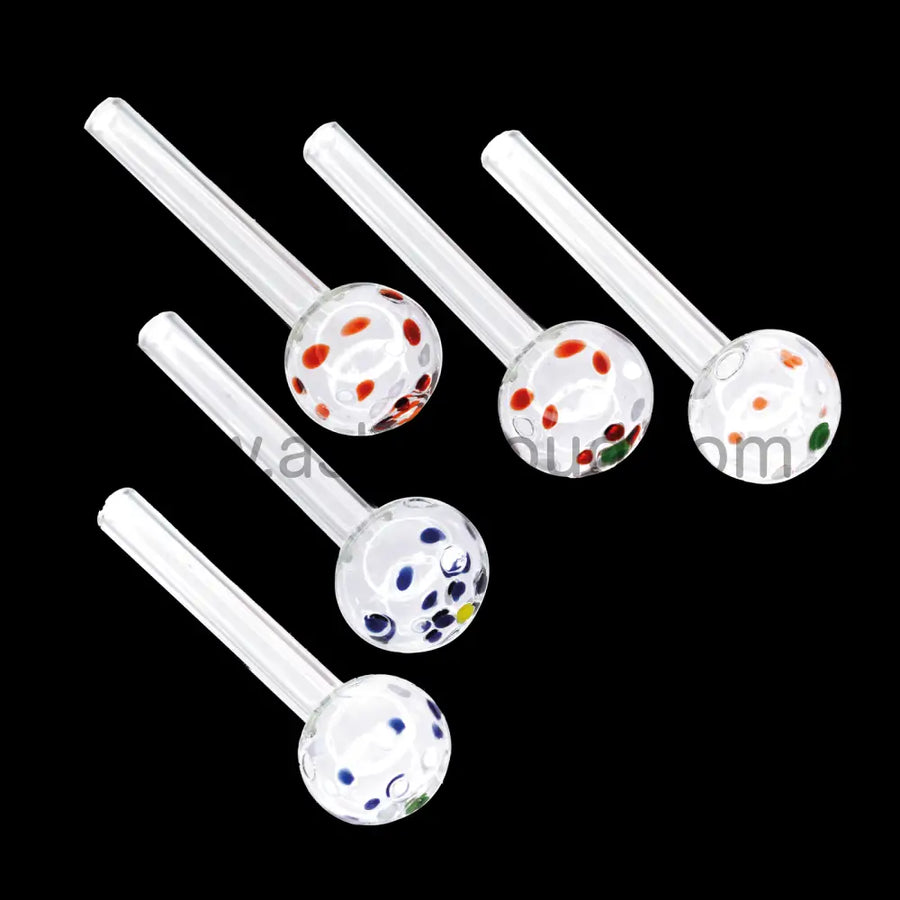 4 Inch Polka Dot Heavy Glass Oil Burner