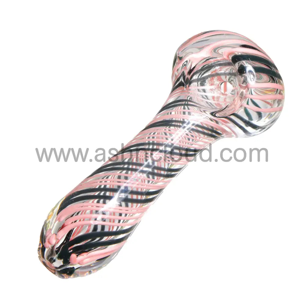 4 In - Pinstripe Spoon Hand Pipe