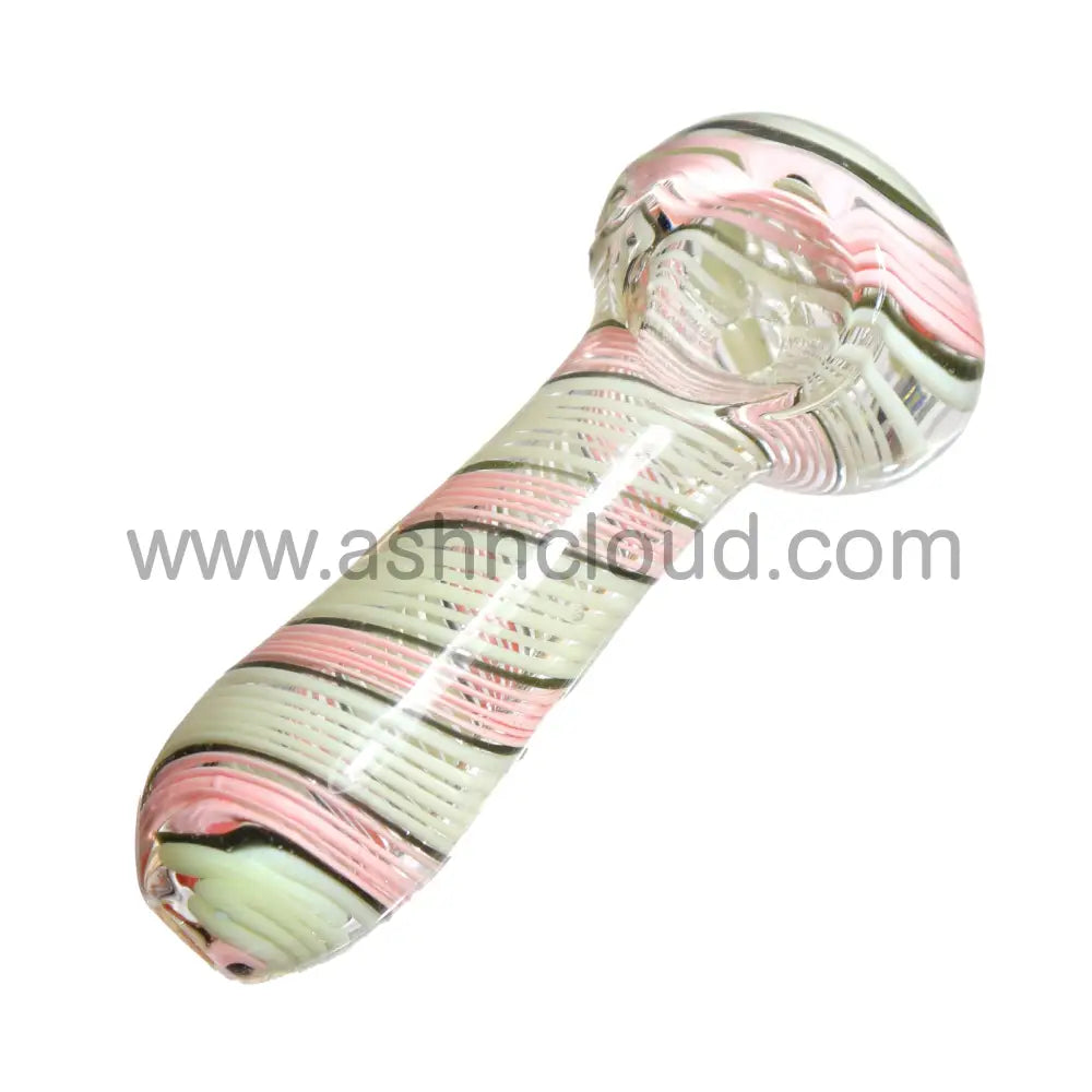 4 In - Pinstripe Spoon Hand Pipe