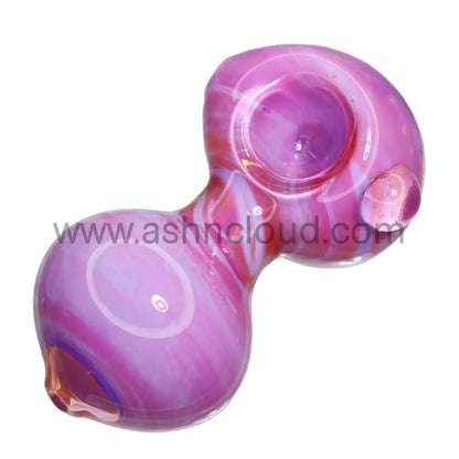 4 In - Purple/Pink Curvy Handle Hand Pipe Spoon