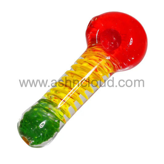 4 In - Rasta Body Spoon Hand Pipe