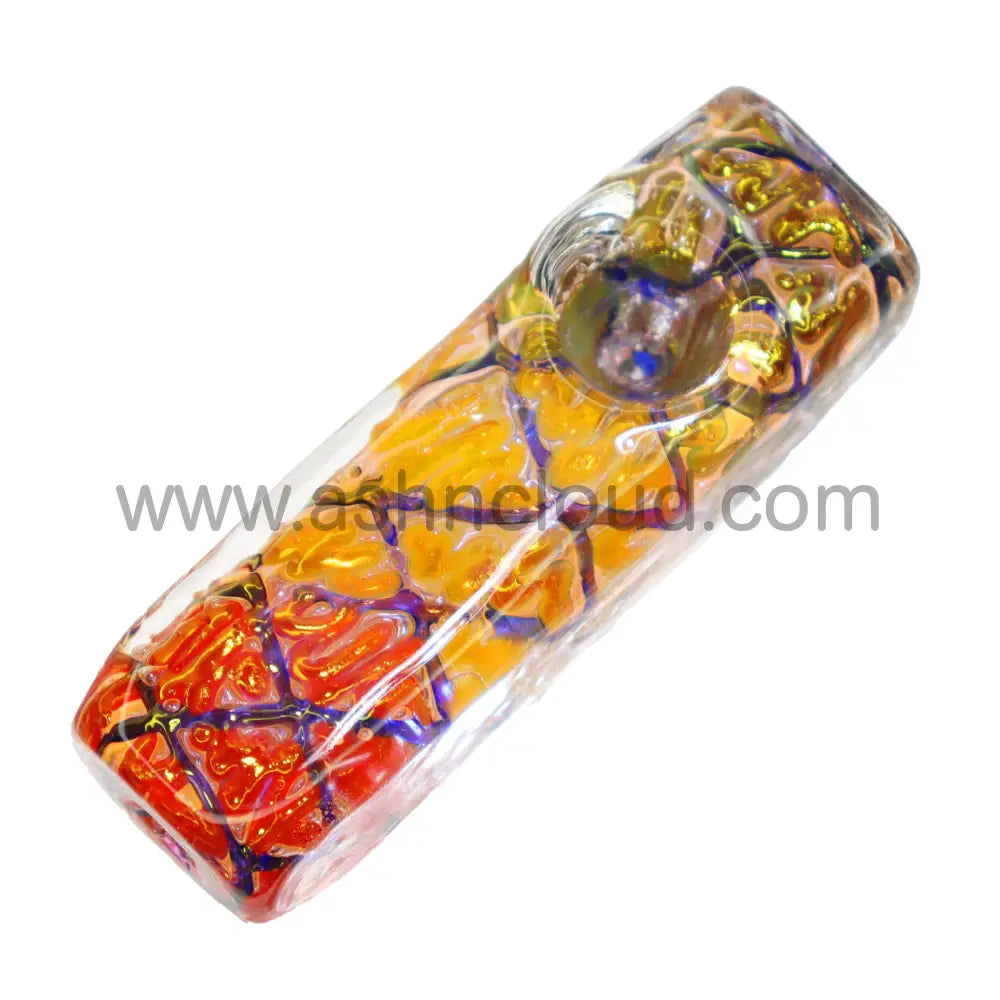 4 In - Rasta Streaky Straight Hand Pipe Spoon