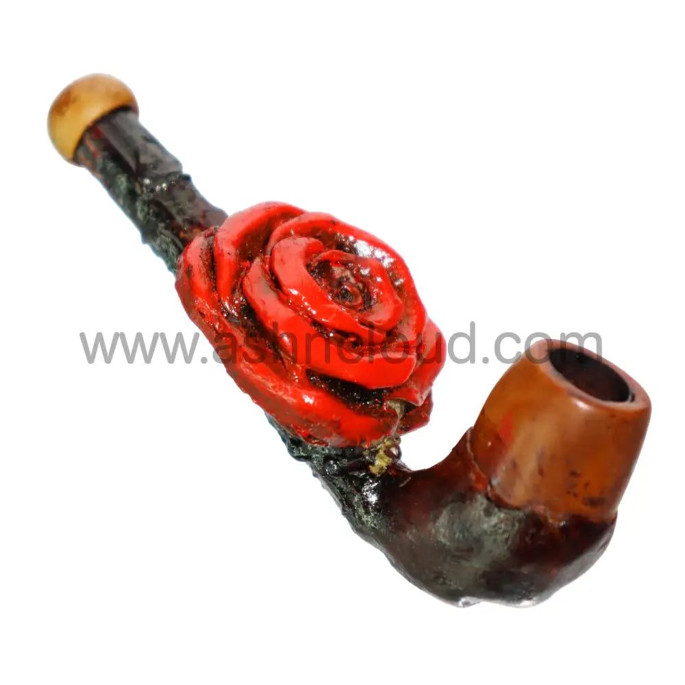 4 In - Rose Bamboo Hand Pipe