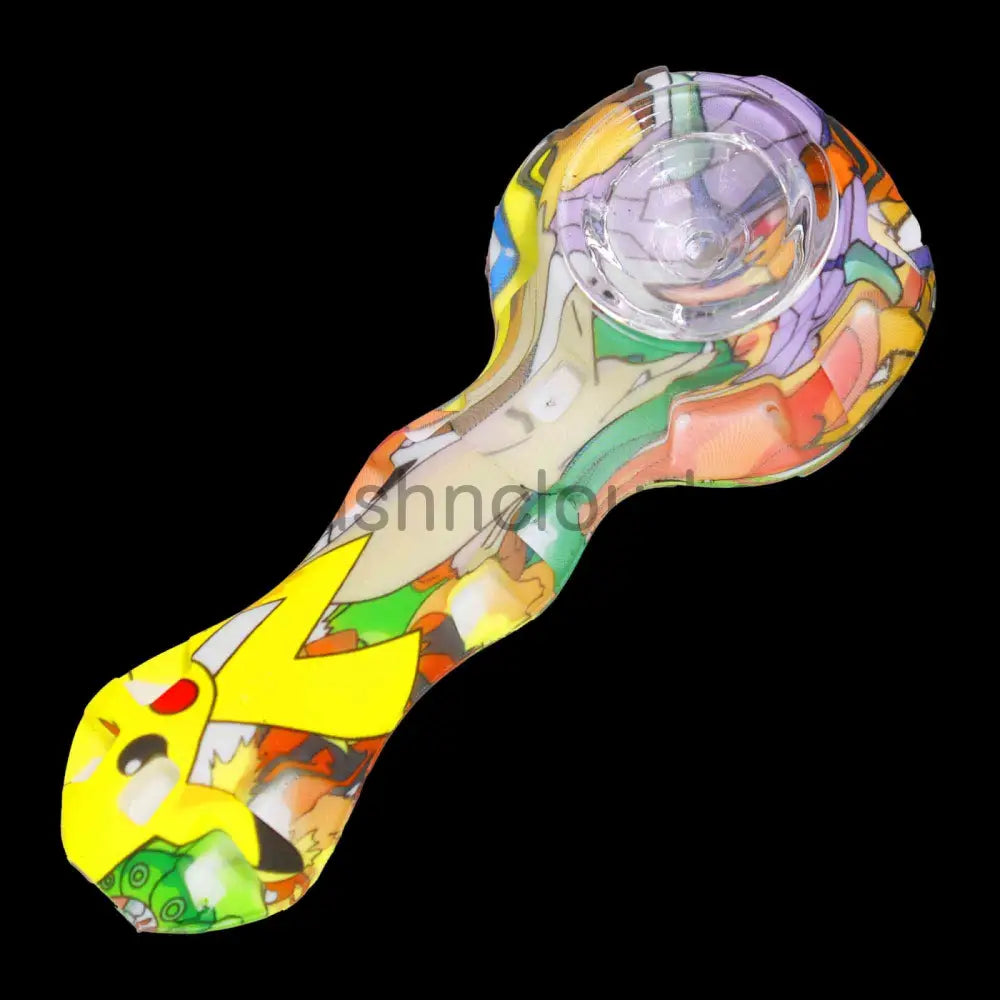 4 In - Silicone Character Hand Pipe Spoon