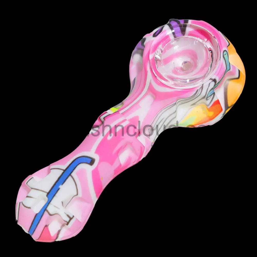 4 In - Silicone Character Hand Pipe Spoon