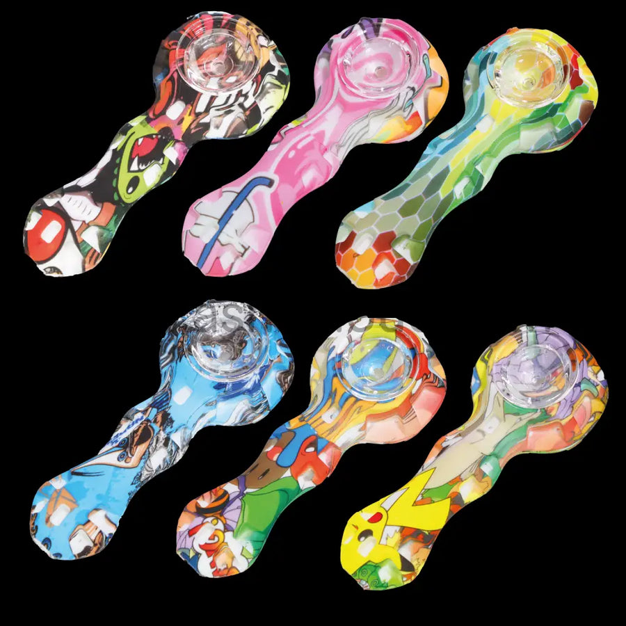 4 Inch Character Silicone Spoon Hand Pipe