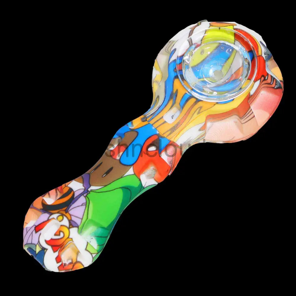 4 In - Silicone Character Hand Pipe Spoon
