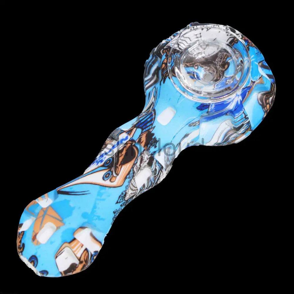 4 In - Silicone Character Hand Pipe Spoon