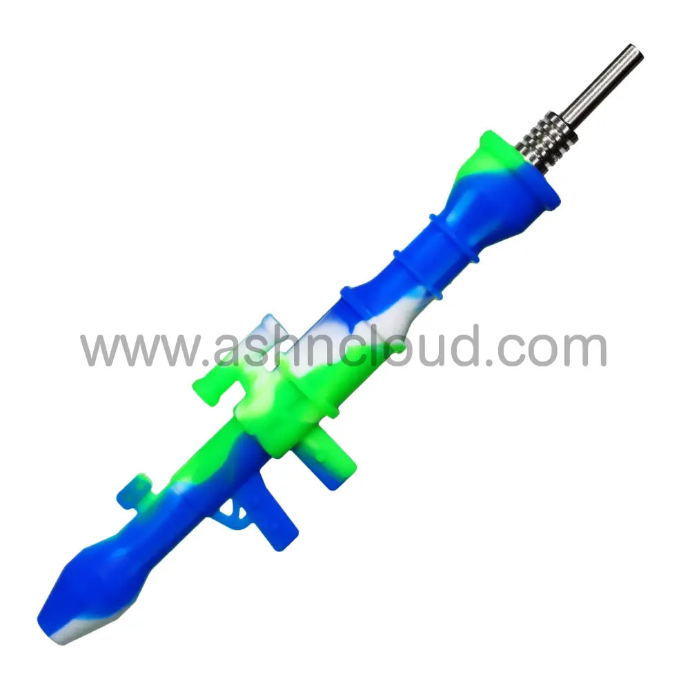 4 In - Silicone Gun Multicolor With Metal Nail 10 Mm