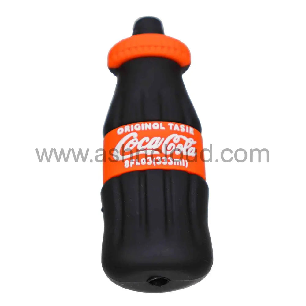 4 In - Single Soda Multicolor Hand Pipe Silicone