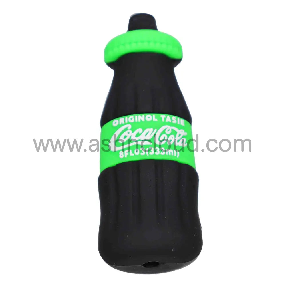 4 In - Single Soda Multicolor Hand Pipe Silicone