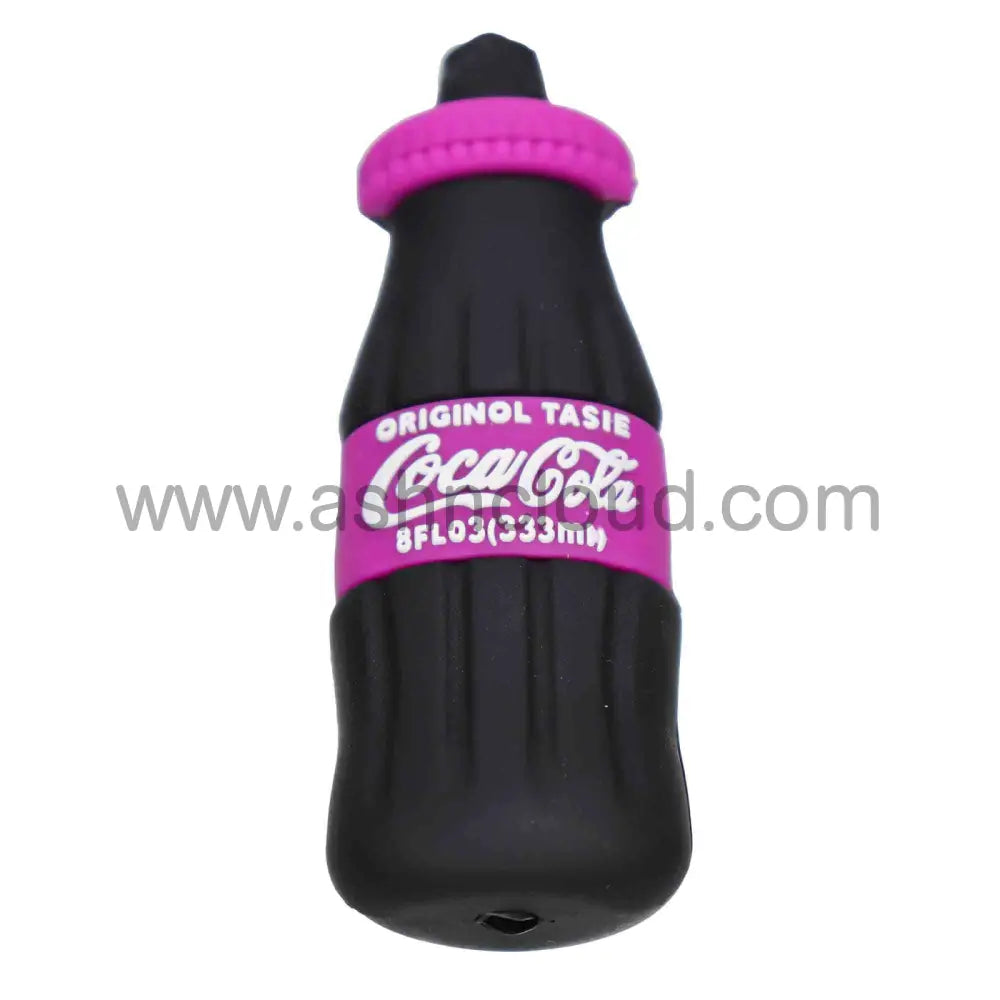 4 In - Single Soda Multicolor Hand Pipe Silicone