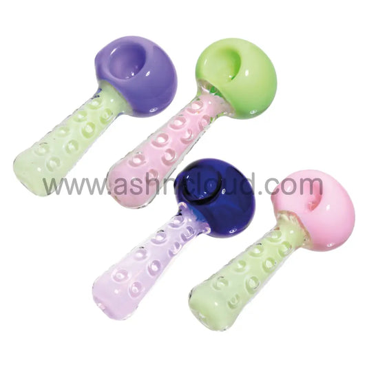 4 In - Slime Color Polka Dots Handle Spoon Pipe