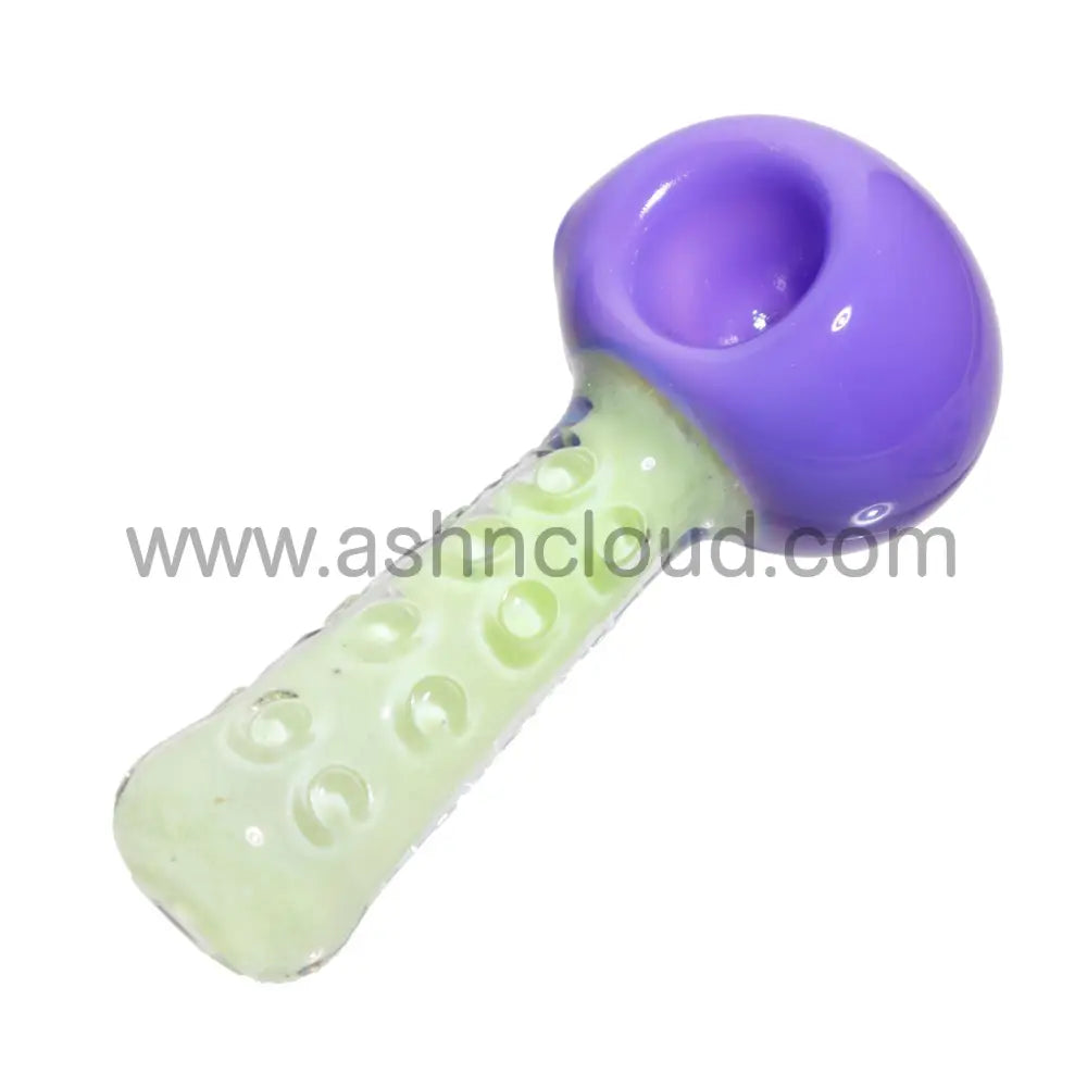 4 In - Slime Color Polka Dots Handle Spoon Pipe