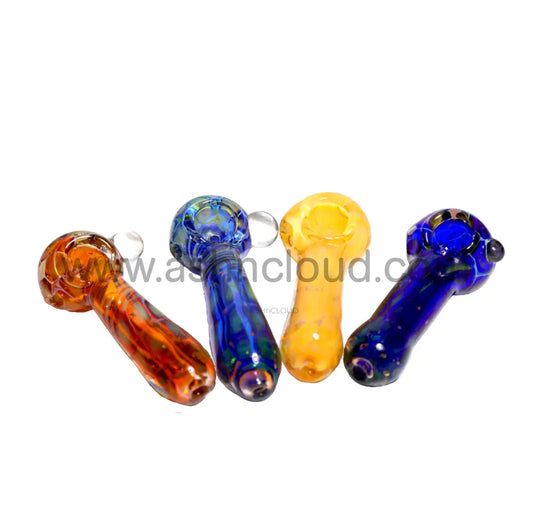 4 In - Snake Glass Hand Pipe Spoon