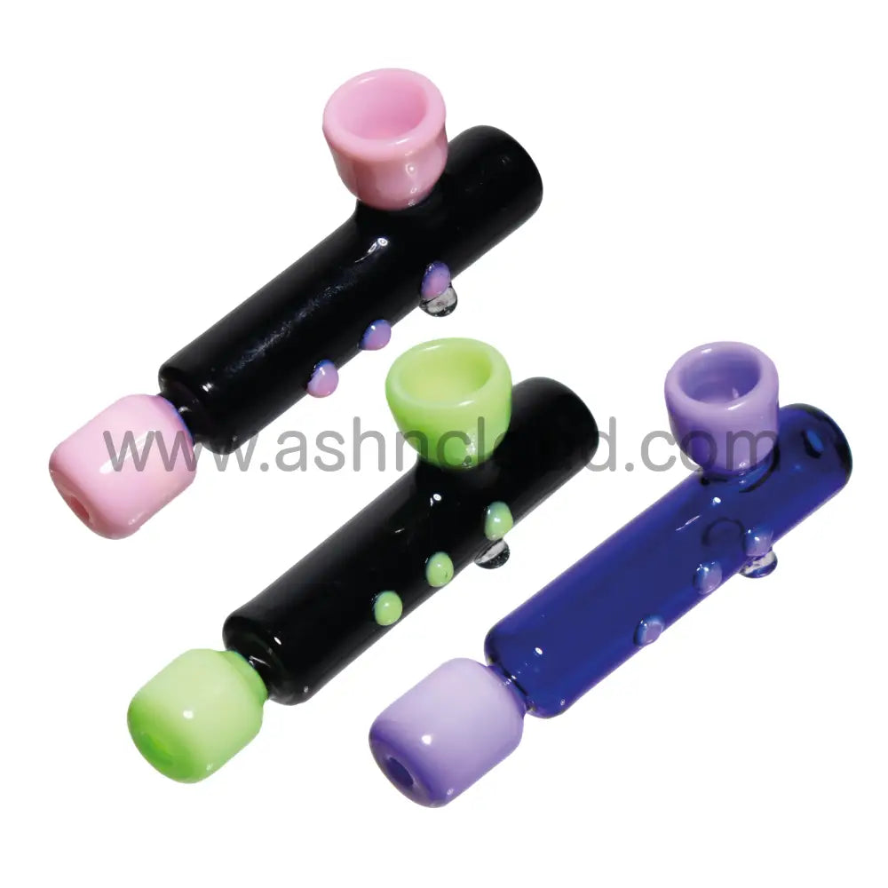 4 In - Straight Hand Pipe Slime Colors Simple