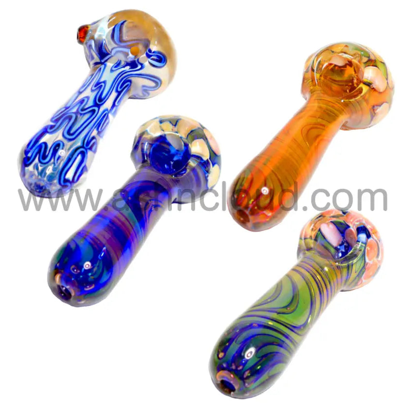 4 In - Super Fancy Hand Pipe Spoon