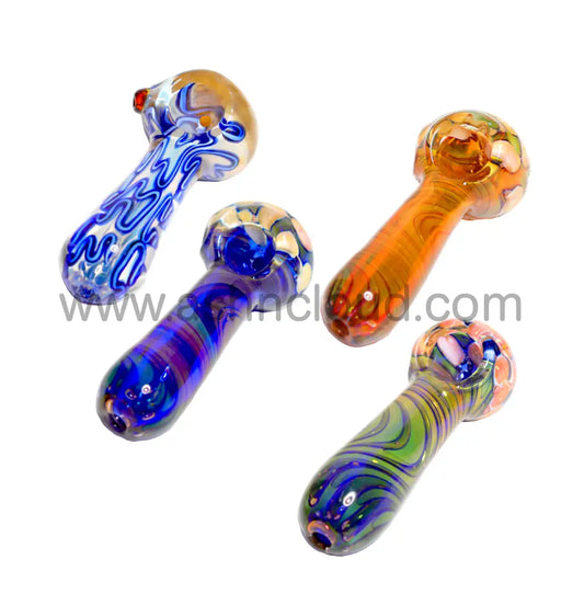 4 In - Super Fancy Hand Pipe Spoon