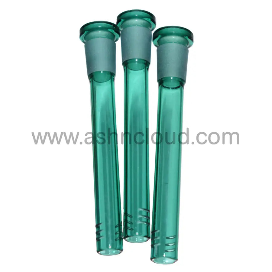 4 Inch Teal Glass Downstem