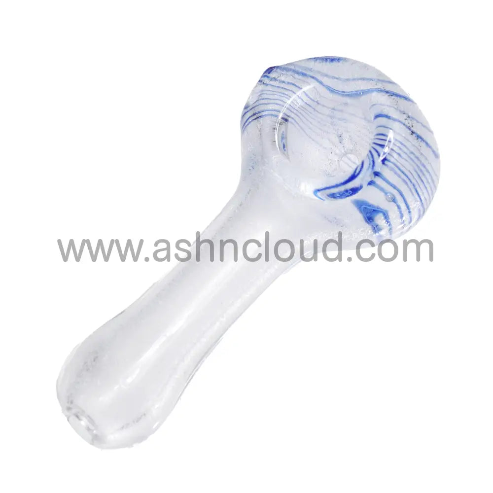 4 In - Twister Glow Dark Spoon Hand Pipe