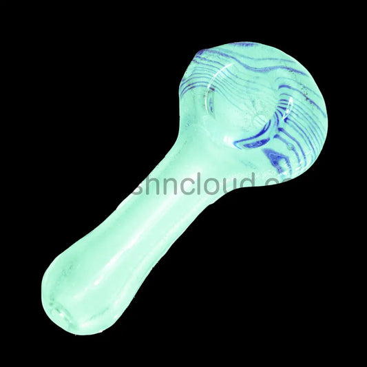 4 In - Twister Glow Dark Spoon Hand Pipe