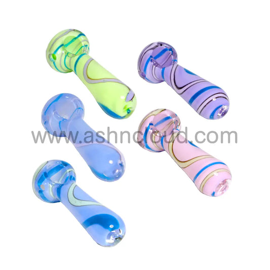 4 In - Twister Slime Colors Hand Pipe