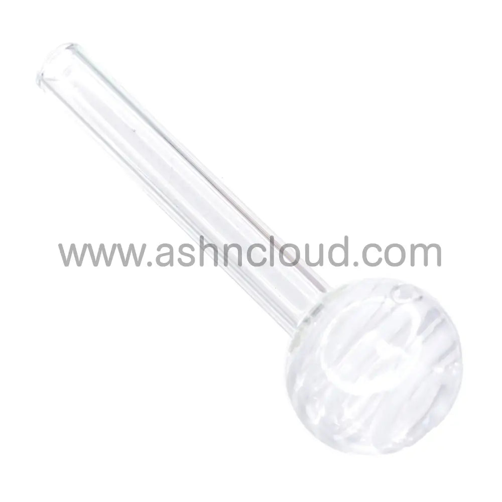 4 In - White Twisted Head Oil Burner Clear Body