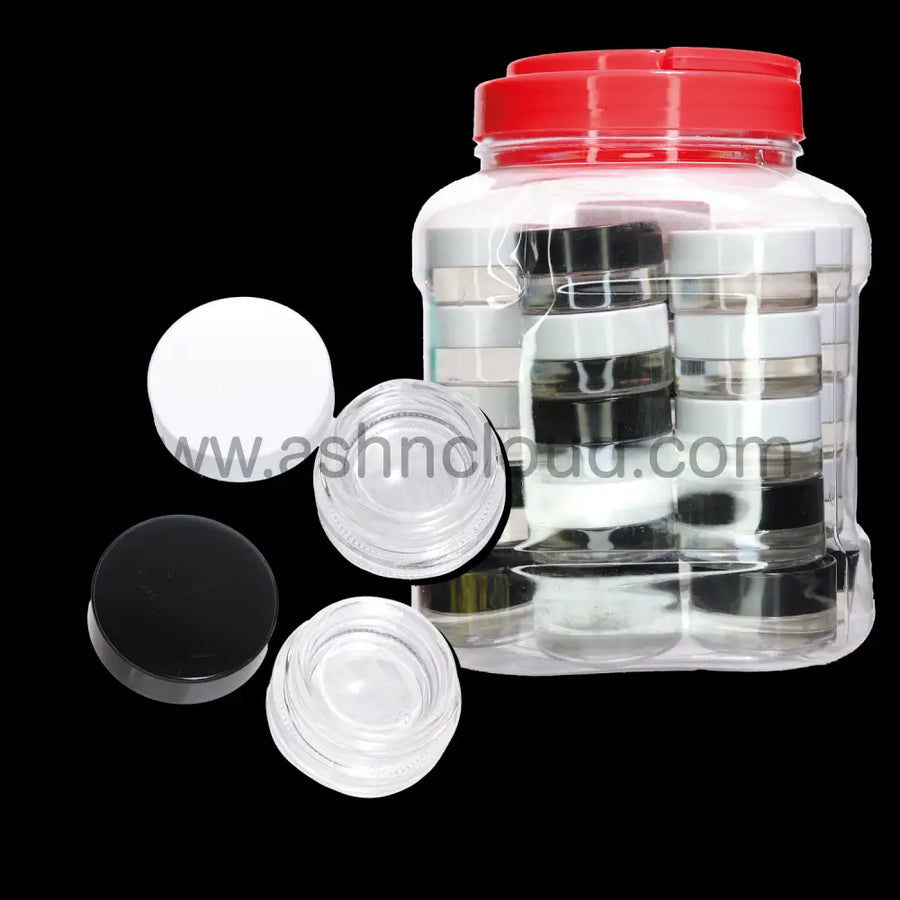 Glass Storage Jar Container, 40-Piece