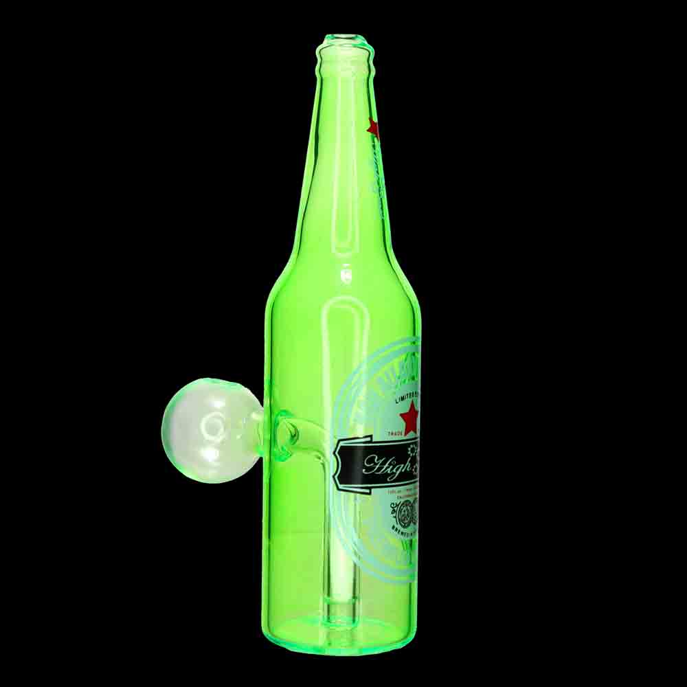 7 in - Beer Bottle Glass Oil Burner Water Pipe