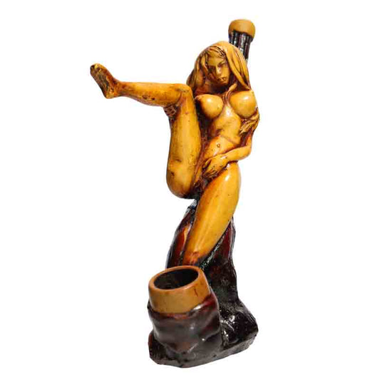 🗿 Standing Figure Resin Bong – Artistic Novelty Sculpture Water Pipe