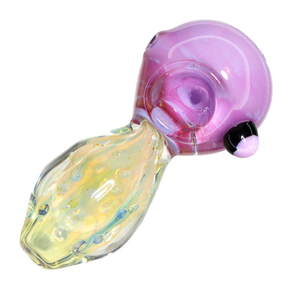 5 in - Fumed Body Color Changing Glass Hand Pipe Spoon