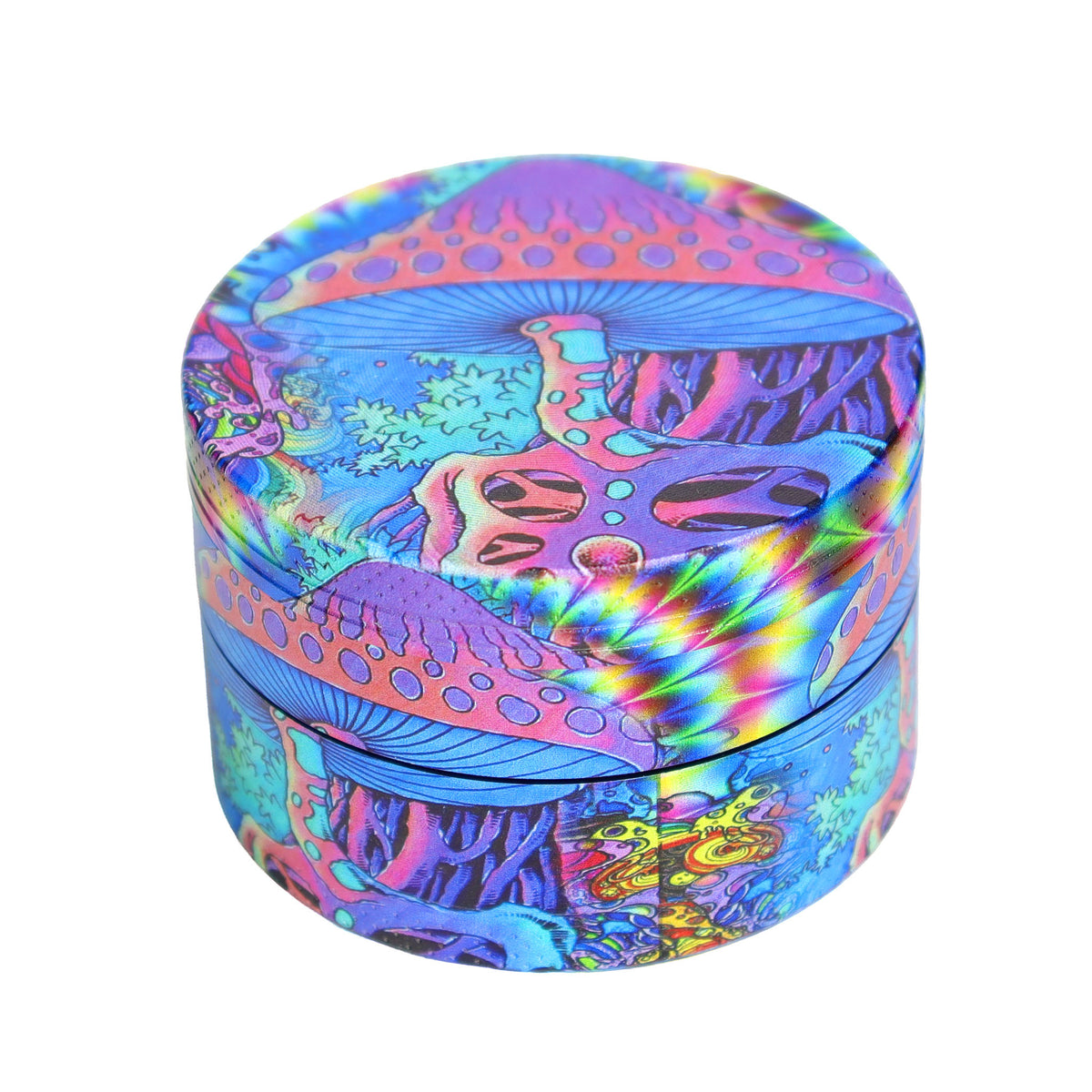 6 pcs - 2.5" 63mm Stylish Herb Grinder Psychedelic Mushroom