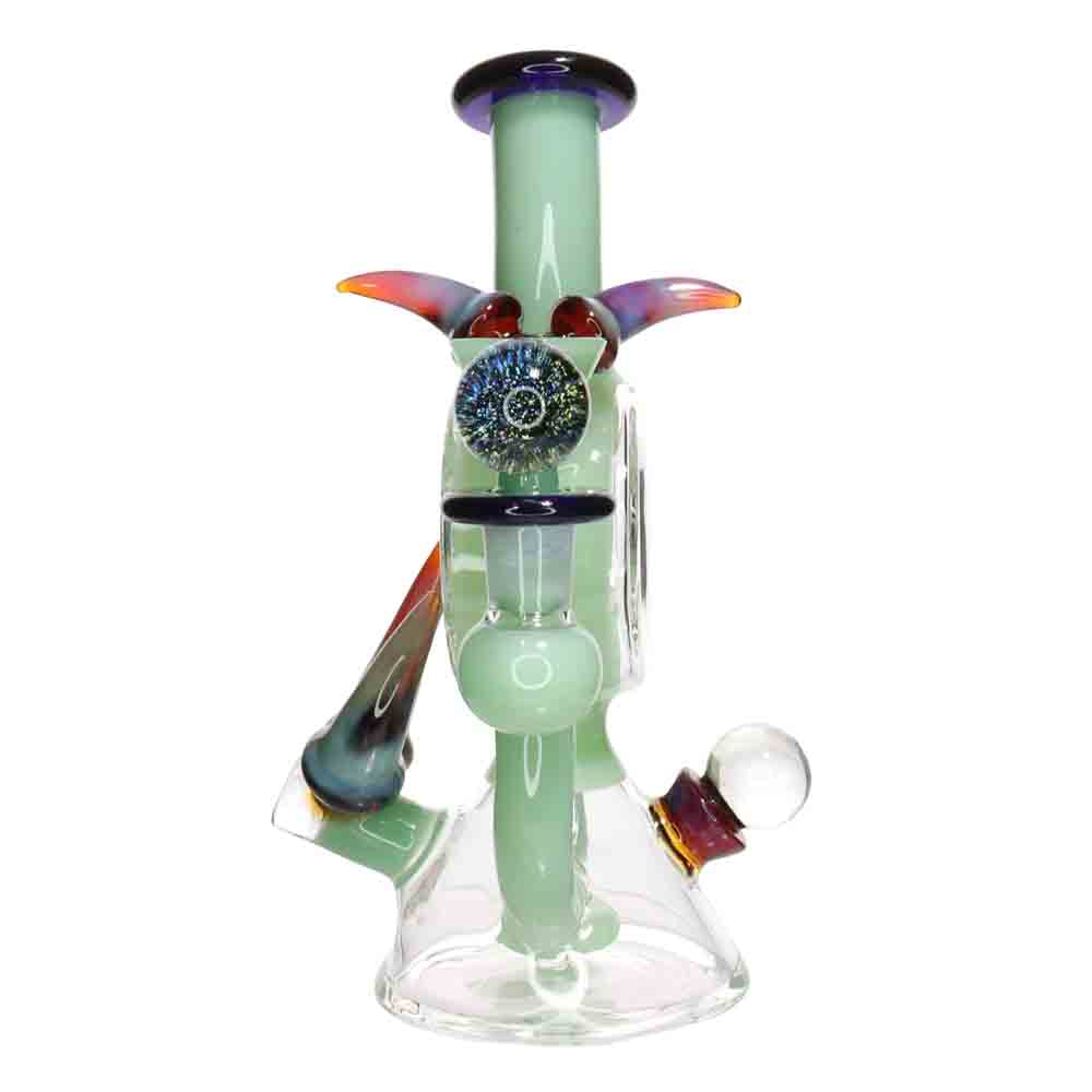 9" Horn Galaxy Glass Water Pipe | Artistic Fancy Design