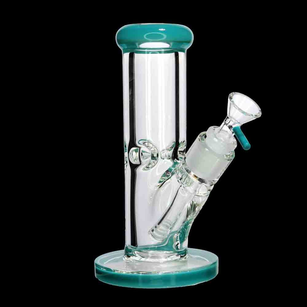 8 Inch 9mm USA Color Straight Bong Best Seller – Super Thick Glass | Wholesale Ashncloud (Copy)
