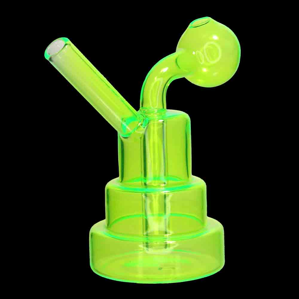 Stacked Neon Oil Burner Water Pipe – 5" | Assorted Bright Colors | Wholesale