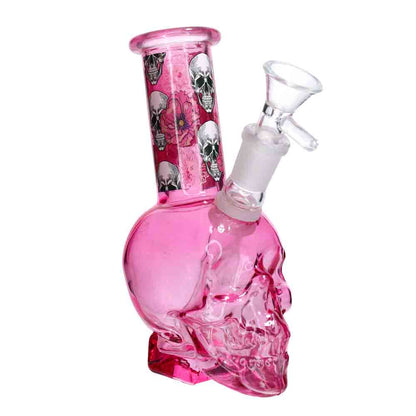 7 Inch Skull Glass Water Pipe | Wholesale Skull Bong for Smoke Shops