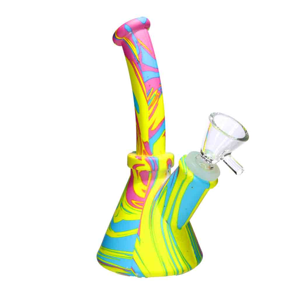 6 in - Beaker Multidesign Silicone Bong