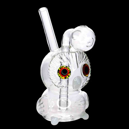 Wholesale 6" Clear Owl Oil Burner Water Pipe – USA Made Glass