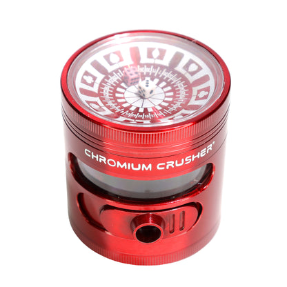 Chromium Crusher® 2.5-Inch Roulette Grinder with Sliding Pour Spout – 4-Piece, Assorted Colors
