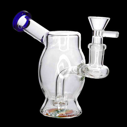 Compact Barrel Mini Water Pipe – 6.5 Inch | Countertop Fast-Turn Glass Bong