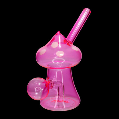 Mushroom-Shaped Glass Oil Burner Bubbler – Assorted Colors Wholesale